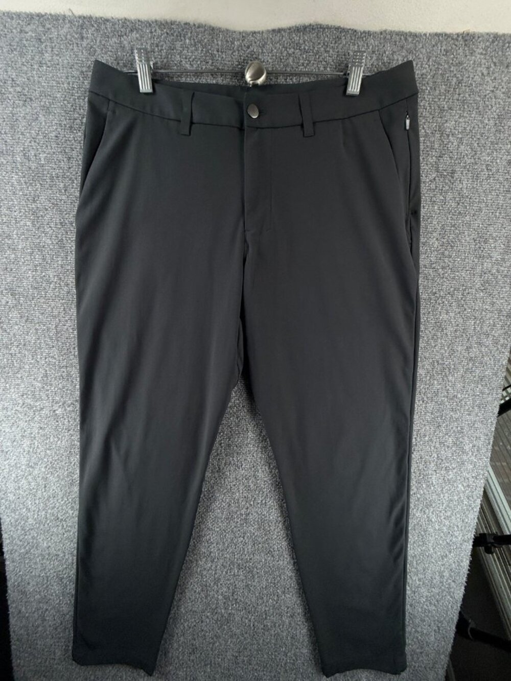 Lululemon Commission Dark Gray Men Pants Stretch 34 LM5AO4S.04 ACTL 34X30